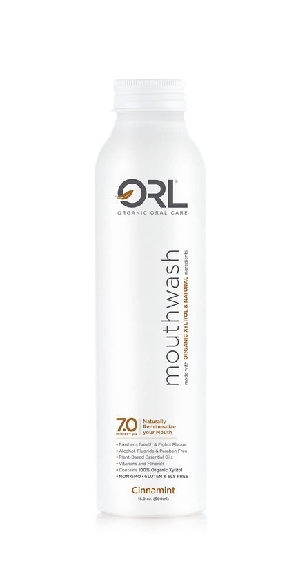 ORL Natural & Organic Mouthwash – Clean, Whiten Teeth, Strengthen Enamel