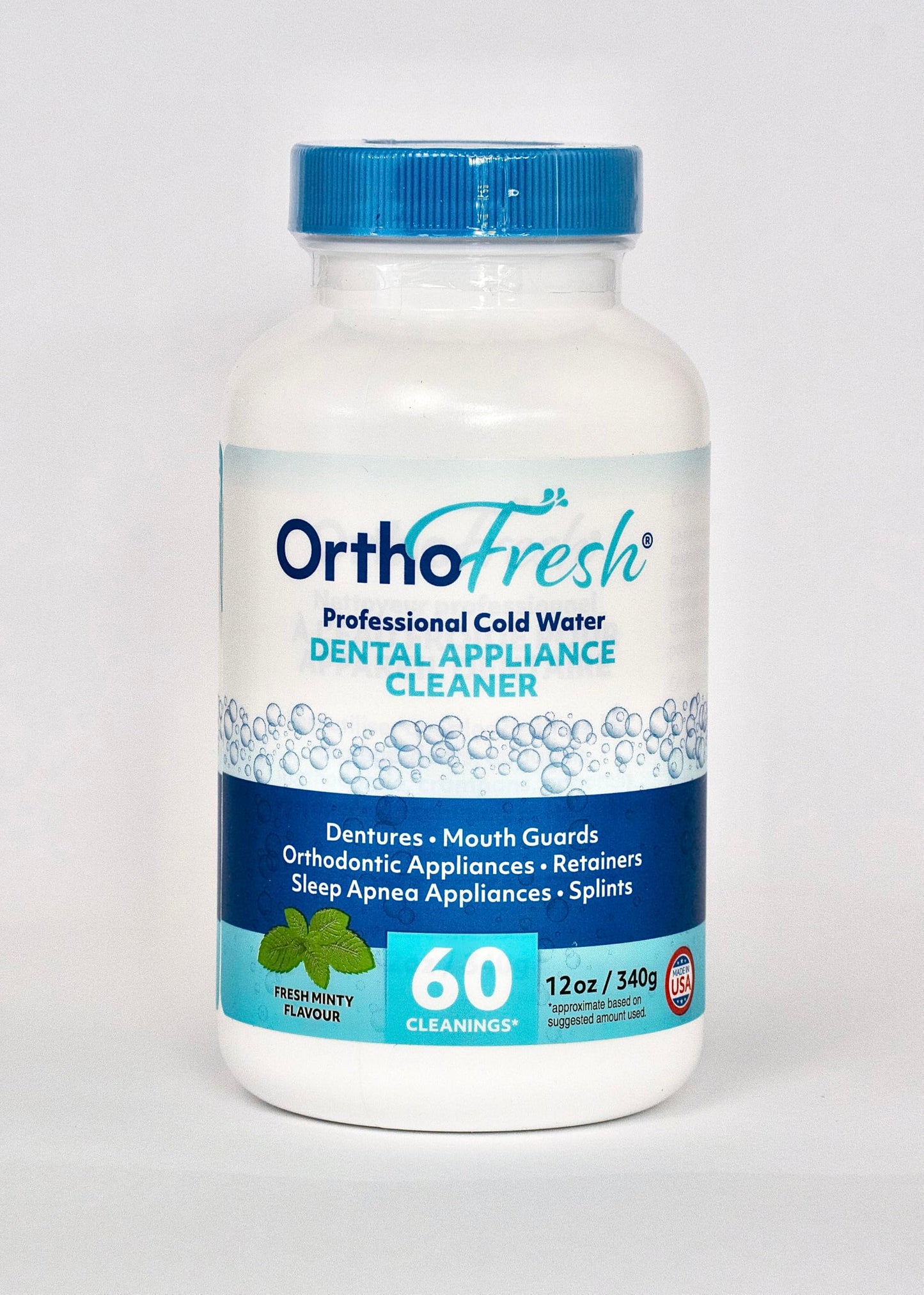 OrthoFresh Professional Cold Water Dental Appliance Cleaner | 15-Minute Clean