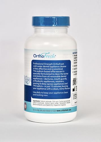 OrthoFresh Professional Cold Water Dental Appliance Cleaner | 15-Minute Clean