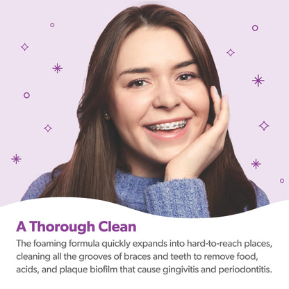 EverSmile OrthoFoam Braces Cleaner Travel Size 25ml 4-Pack