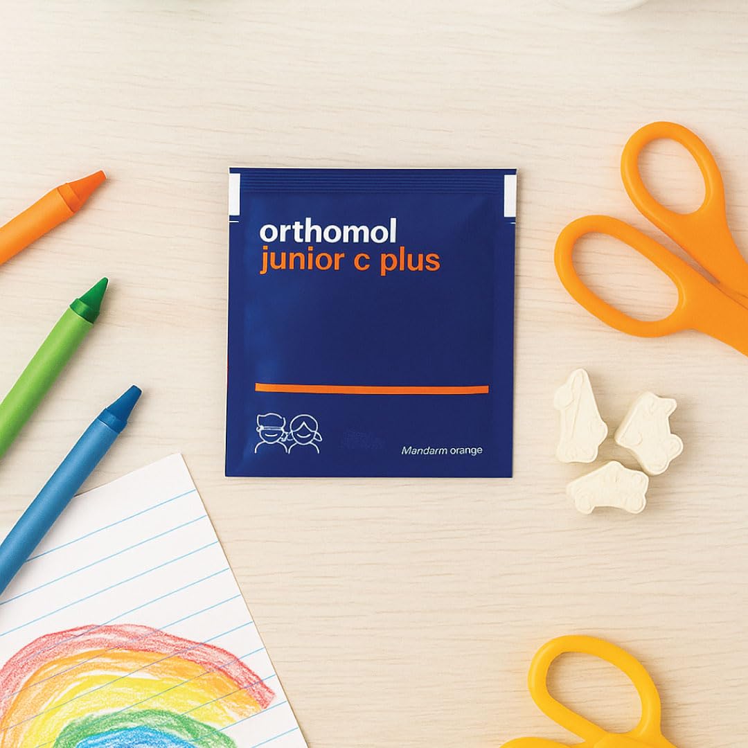 Orthomol Immun Junior C Plus – Kid's Multivitamin, Tangerine Flavor, 30-Day Supply