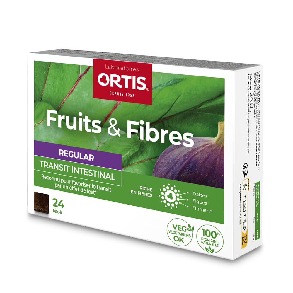 Ortis Fruits & Fibres Regular 24 Cubes - Classic Fruit & Fiber Snack