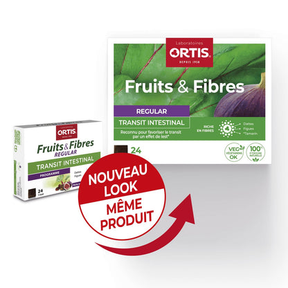 Ortis Fruits & Fibres Regular 24 Cubes - Classic Fruit & Fiber Snack