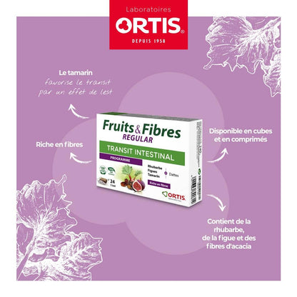 Ortis Fruits & Fibres Regular 24 Cubes - Classic Fruit & Fiber Snack