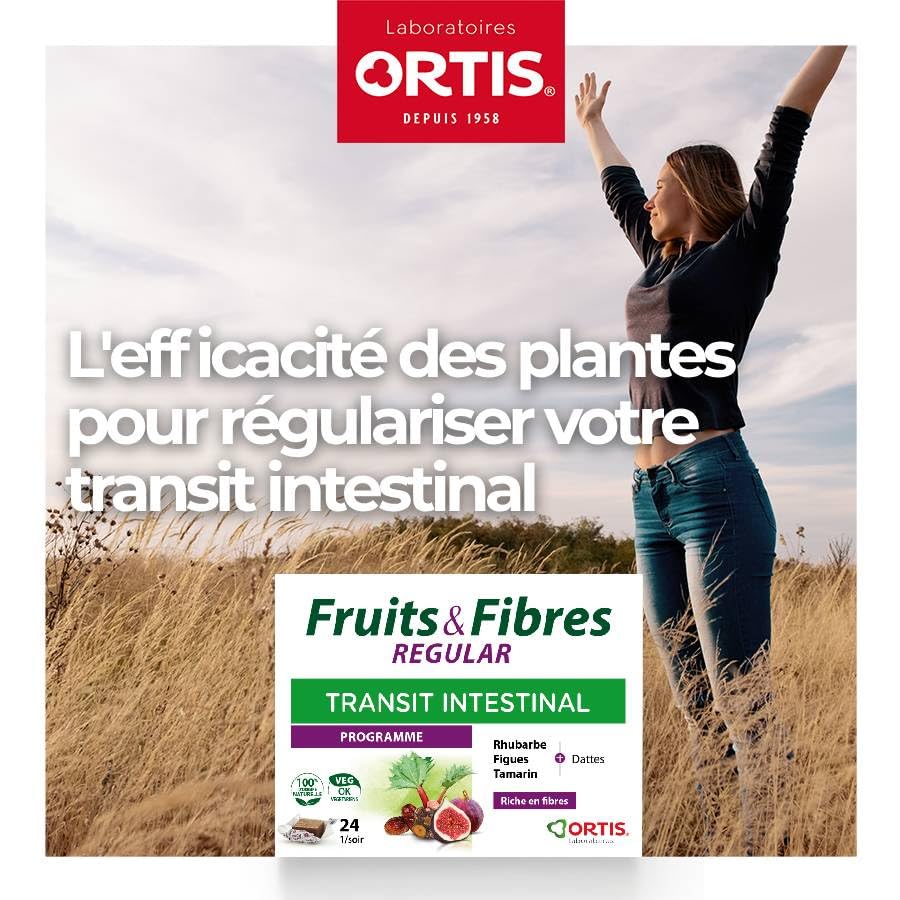 Ortis Fruits & Fibres Regular 24 Cubes - Classic Fruit & Fiber Snack