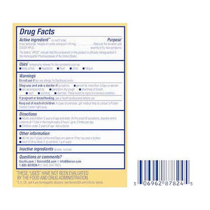 Boiron Oscillococcinum Natural Flu Relief – 30 Doses per Pack (1 Each)
