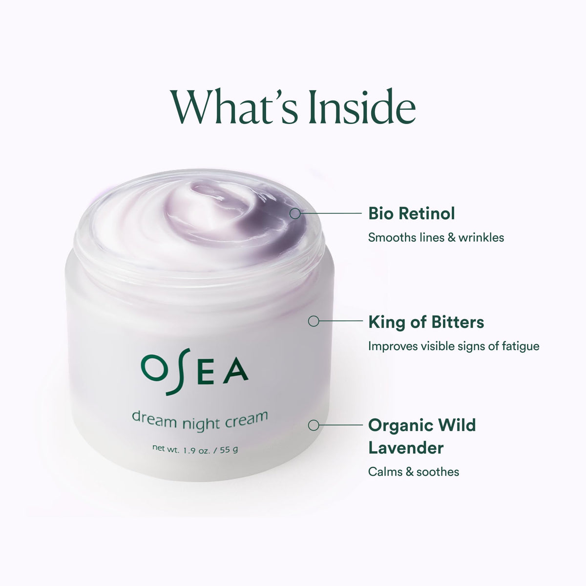 OSEA Dream Night Cream – Algae-Derived Bio Retinol, Deep Hydration British Harmonia | Natural Makeup & Fragrance by British Harmonia UK