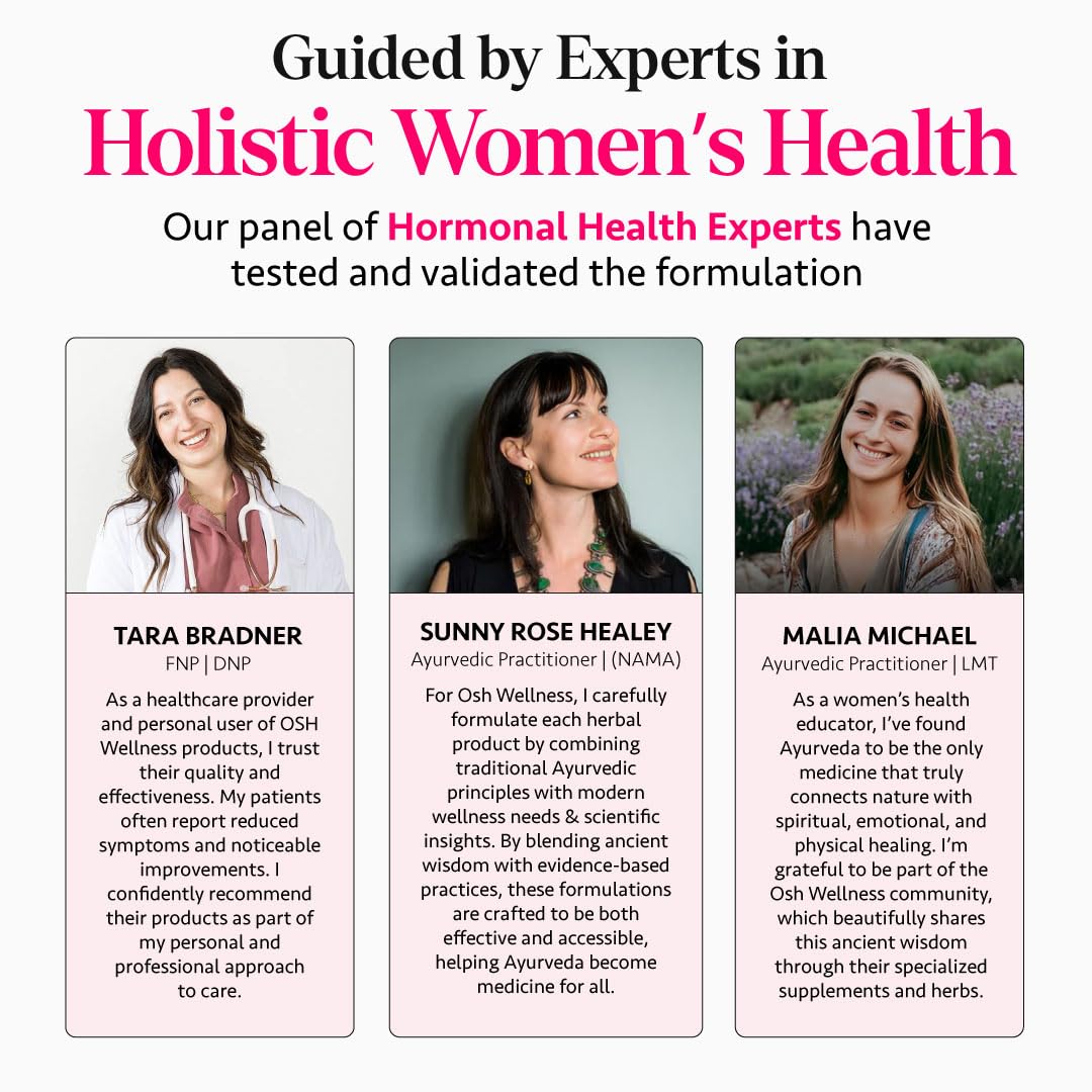 Ayurvedic Hormone Balance for Women | Cortisol Manager | Regulates Estrogen | Made in USA | Ashwagandha, Rhodiola, & Shatavari | Mood, Energy, & Sleep Support | Stress Relief | 60 Ct. - OSH Wellness