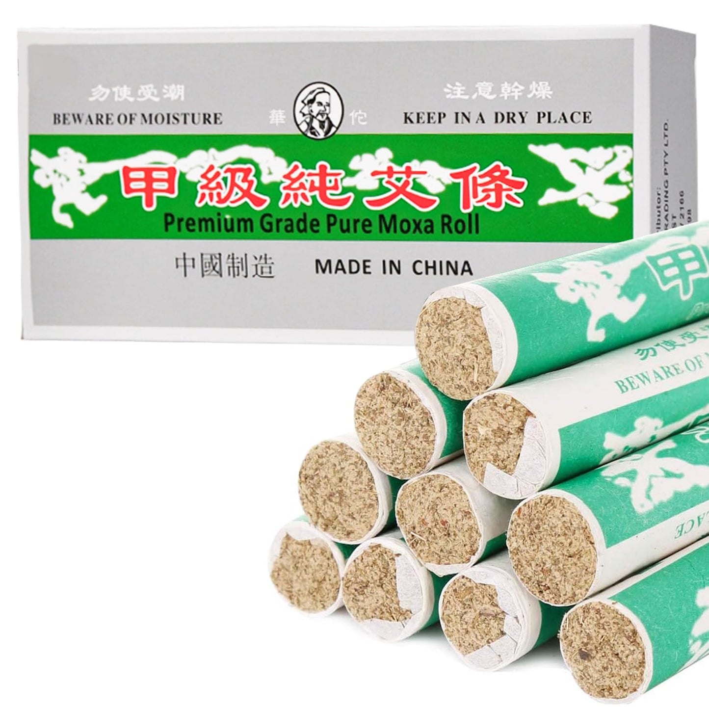 OSPNIEEK Pure Moxa Rolls – 10 Handmade Moxa Sticks for Moxibustion