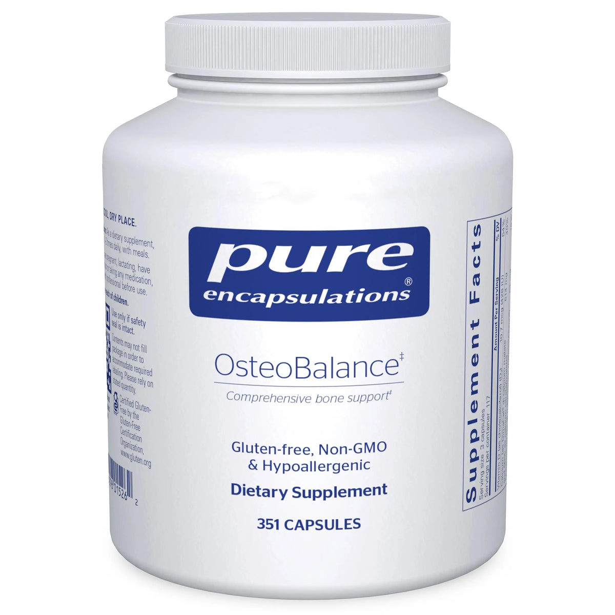 Pure Encapsulations OsteoBalance – Hypoallergenic Calcium Support for Bone Health | 351 Capsules BritishVita | Premium UK Vitamins & Wellness Supplements