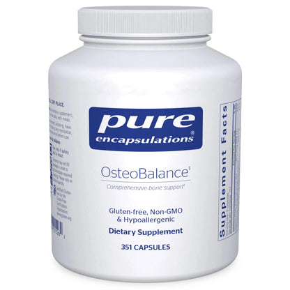 Pure Encapsulations OsteoBalance – Hypoallergenic Calcium Support for Bone Health | 351 Capsules BritishVita | Premium UK Vitamins & Wellness Supplements