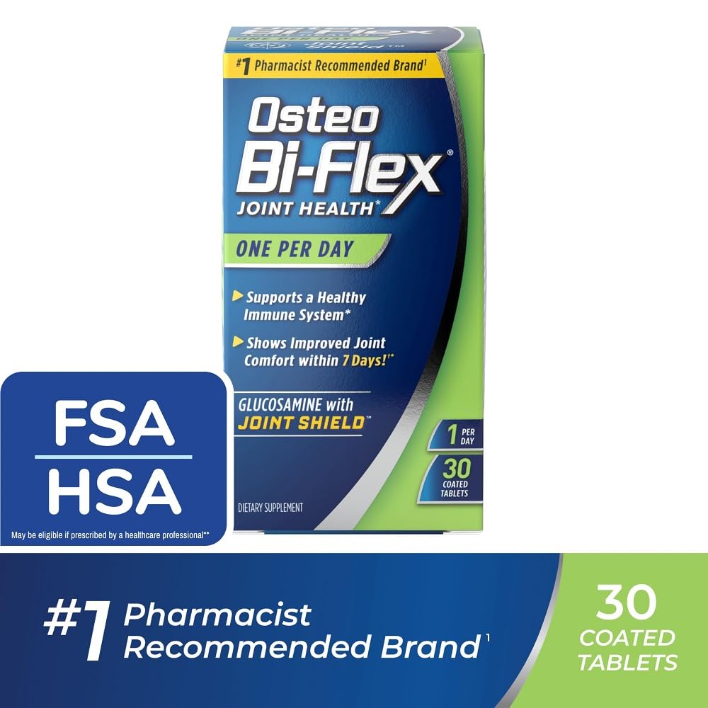 Osteo Bi-Flex One Per Day – Glucosamine Joint Health Supplement with Vitamin D, 30 Coated Tablets
