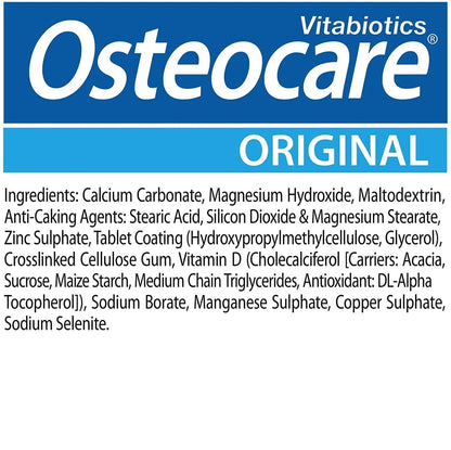 Vitabiotics Osteocare Calcium 800mg with Vitamin D3, Magnesium & Zinc – 90 Tablets | Bone Health & Immunity