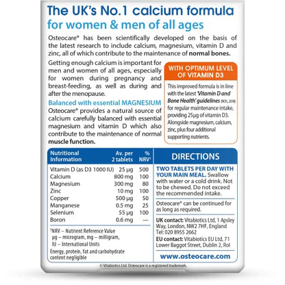 Osteocare Original Bone Health Formula, 0.187 kg – Calcium & Vitamin D Supplement