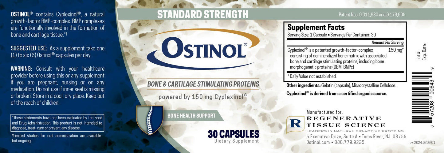 Ostinol Standard 150mg – Bone & Joint Supplement | Stem Cell Activation