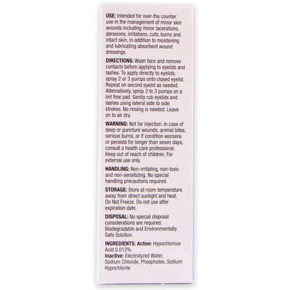 OT7400 Oasis TEARS HYPOCHLOROUS Eyelid & Lash Cleansing Spray – 0.012% HOCl, 1.86 fl oz