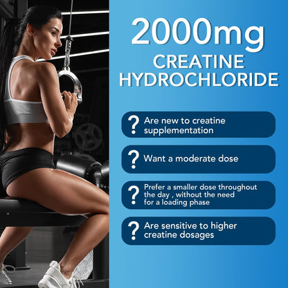 Ourui One Creatine HCL Gummies 2000mg – Fast Absorbing for Strength & Recovery