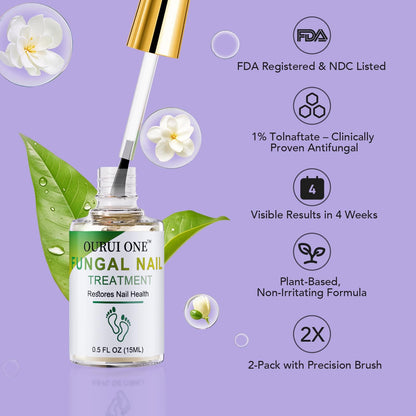 ourui one Toenail Fungus Treatment Extra Strength — 4-Week Nail Repair for Thick, Yellow Nails