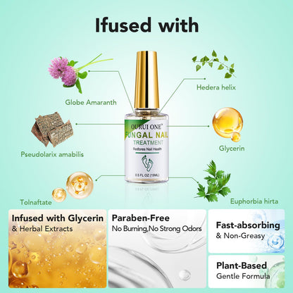ourui one Toenail Fungus Treatment Extra Strength — 4-Week Nail Repair for Thick, Yellow Nails