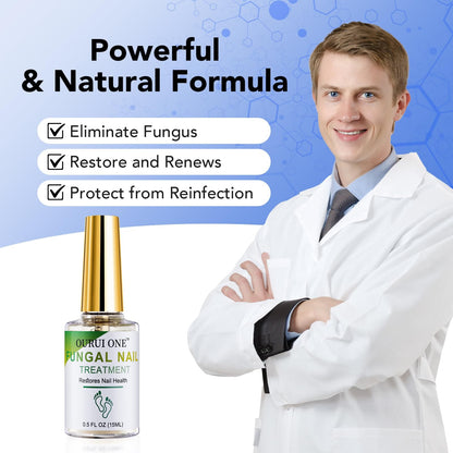 ourui one Toenail Fungus Treatment Extra Strength – Fast 4-Week Nail Care (30ml)