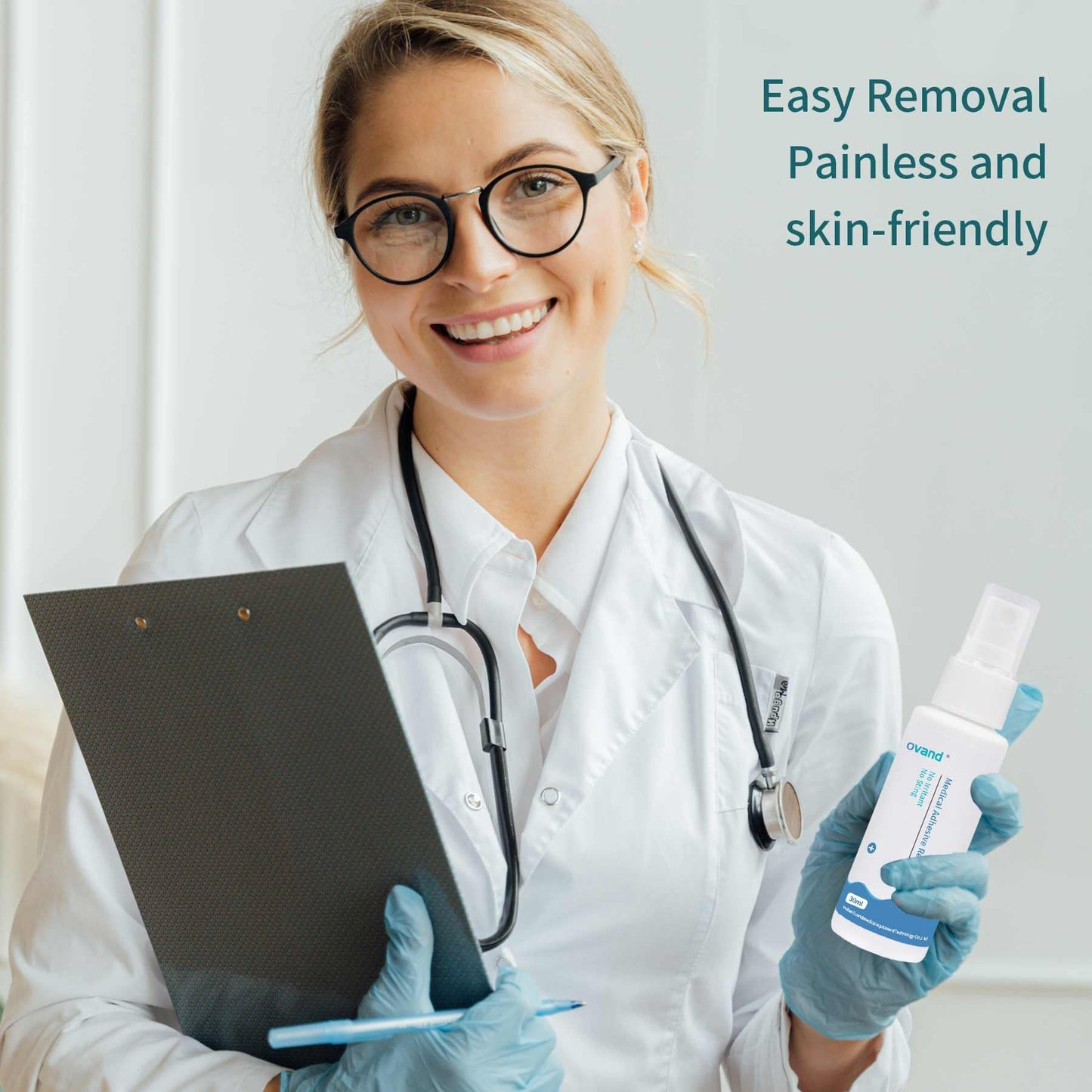 ovand Medical Adhesive Remover Spray - 1 oz | Gentle, Skin-Safe Ostomy Adhesive & Tape Removal