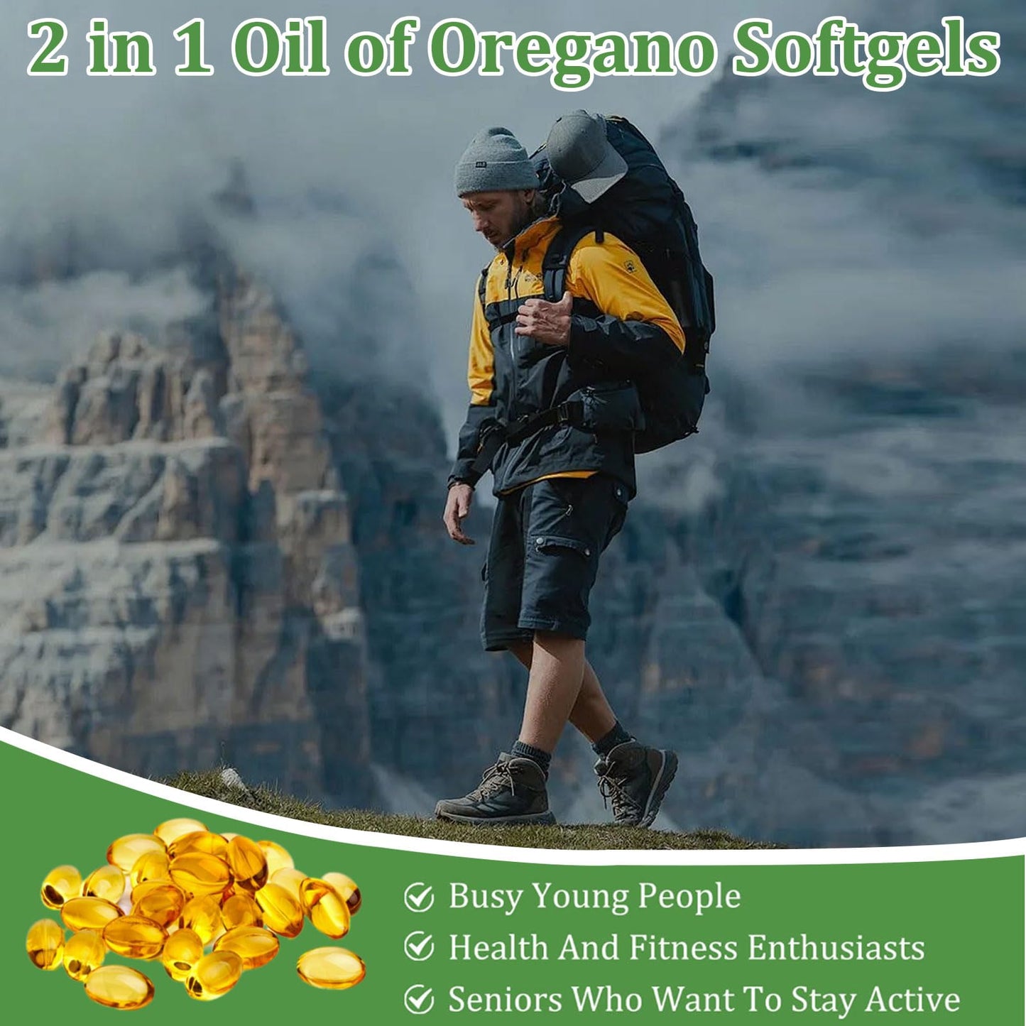 Ovela Oil of Oregano with Black Seed Oil – 2-in-1 Oregano Capsules, Immune Support, 300 Softgels