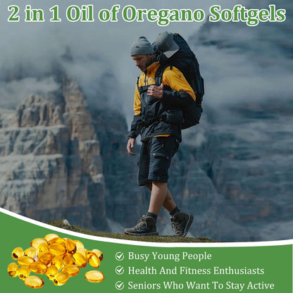 Ovela Oil of Oregano with Black Seed Oil – 2-in-1 Oregano Capsules, Immune Support, 300 Softgels