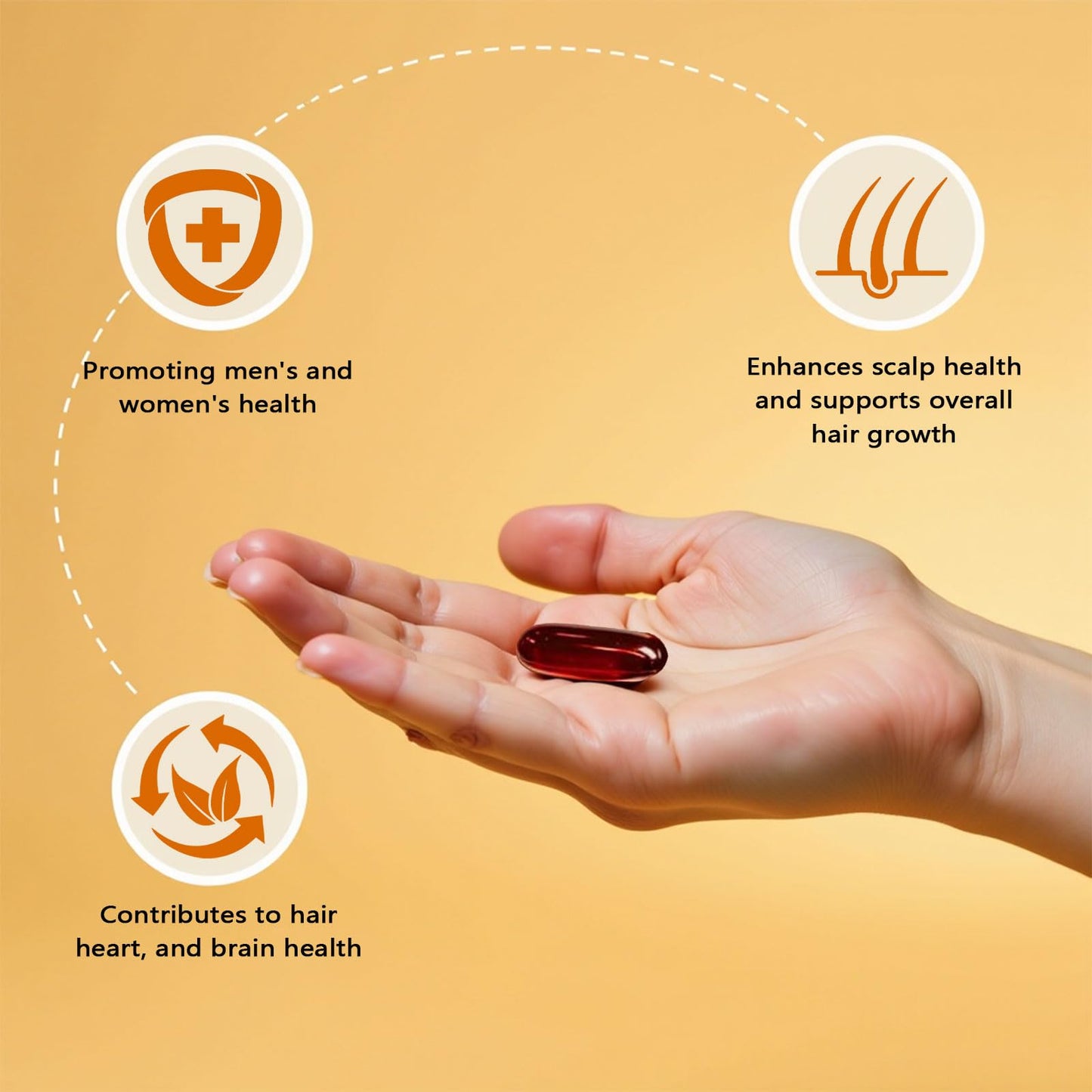Ovela Pumpkin Seed Oil Capsules with Saw Palmetto – Hair Growth & Scalp Health | 200 Softgels