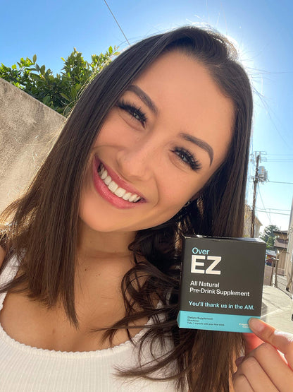 OVER EZ Pre-Drink Supplement – Party Recovery & Brighter Mornings (12 Capsules)