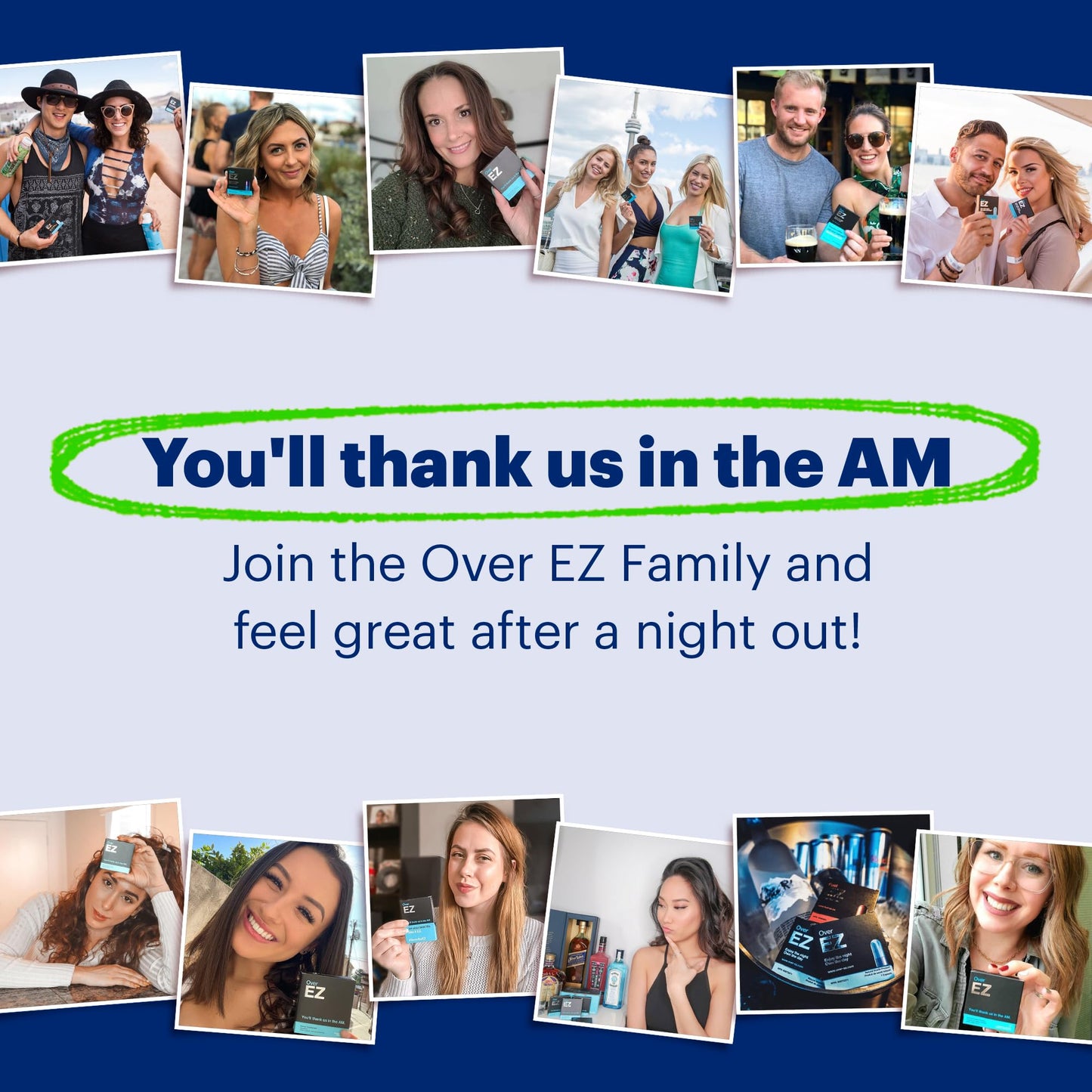 OVER EZ Pre-Drink Supplement – Party Recovery & Brighter Mornings (12 Capsules)