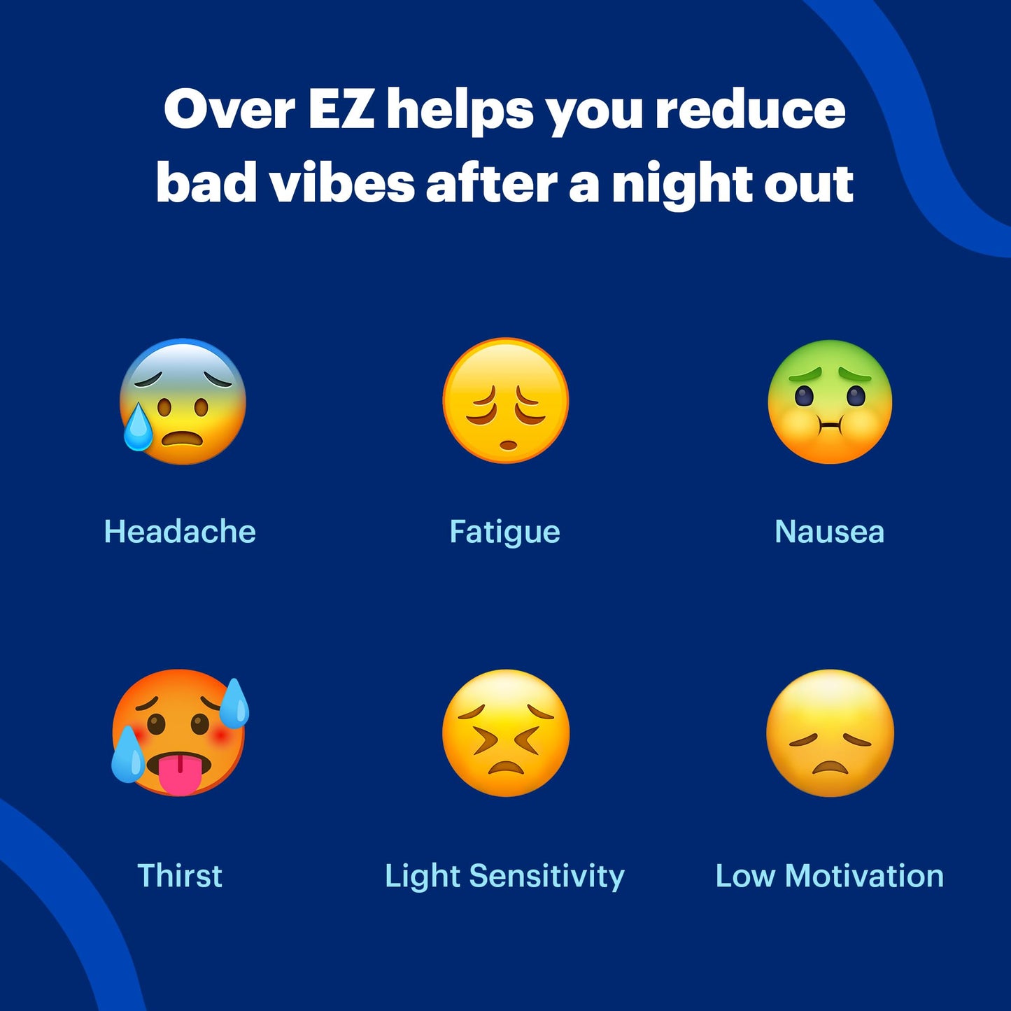 OVER EZ Pre-Drink Supplement – Party Recovery & Brighter Mornings (12 Capsules)