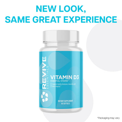 Revive MD Vitamin D3 5000 IU – Immune & Bone Health (60 Softgels)