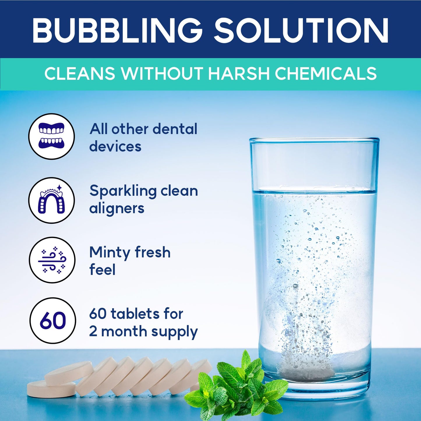 Difiney Anti Snoring Device Cleaner Tablets – Retainer & Invisalign Cleaner