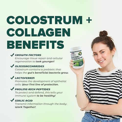 OVIDA Premium Bovine Colostrum & Collagen Peptides – Grass-Fed, Non-GMO, 300g