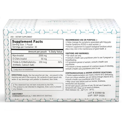 Ovofolic Inositol Supplement – Myo-Inositol & D-Chiro Inositol 40:1 Ratio | 30 Sachets