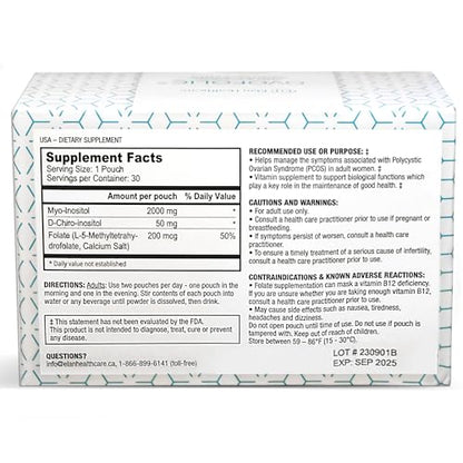 Ovofolic Inositol Supplement – Myo-Inositol & D-Chiro Inositol 40:1 Ratio | 30 Sachets