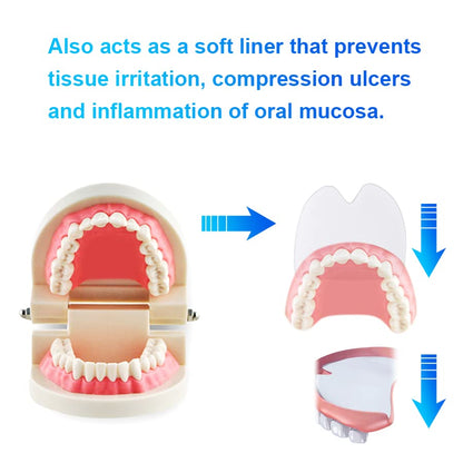 Ovovo 120 Pads (4 Pack) Upper Denture Adhesive Cushions – Long Lasting Hold & Food Seal