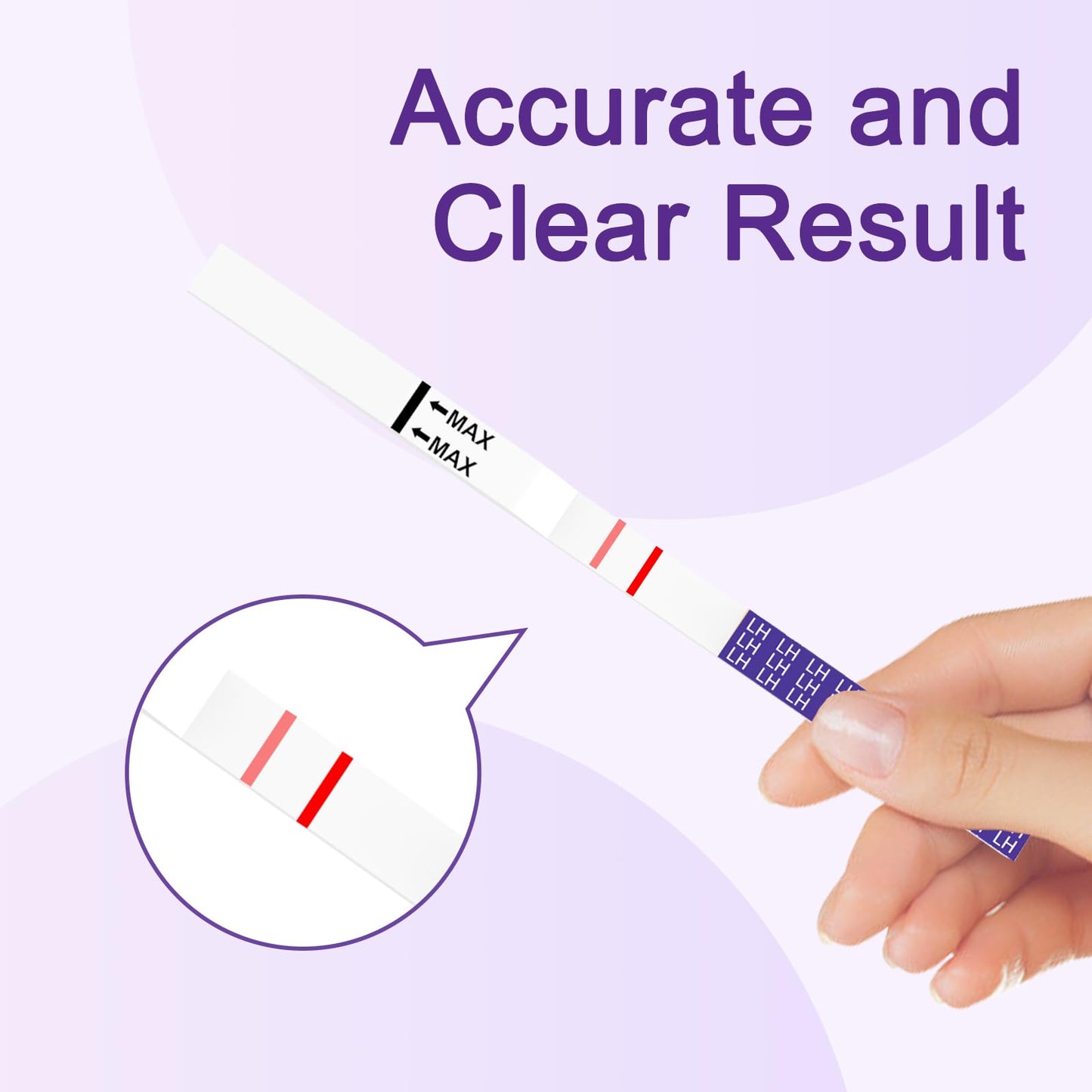 Amazewell Ovulation Test Strips – 30pcs LH Predictor Kit, 5mm Wide, High Accuracy