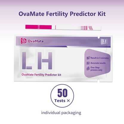 Ovulation Test Strips (50-Pack) — 50 Pack Fertility Tests | OvaMate App
