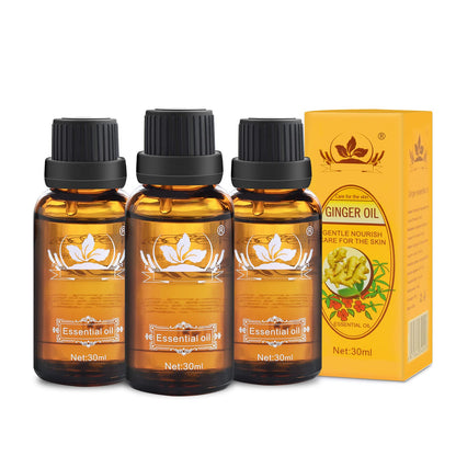 Ownest 3 Pack Ginger Massage Oil | 100% Pure Natural Ginger Oil for Lymphatic Drainage & Spa-at-Home - 30ml