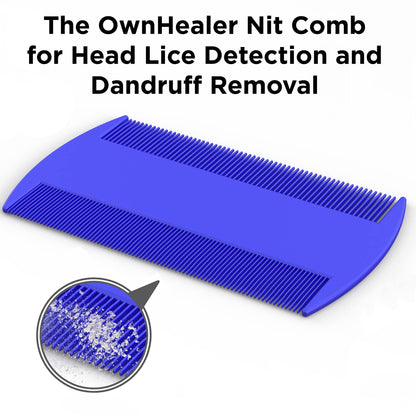 OWNHEALER Professional Lice Comb Kit – Fast, Gentle Lice & Nit Removal for All Hair Types