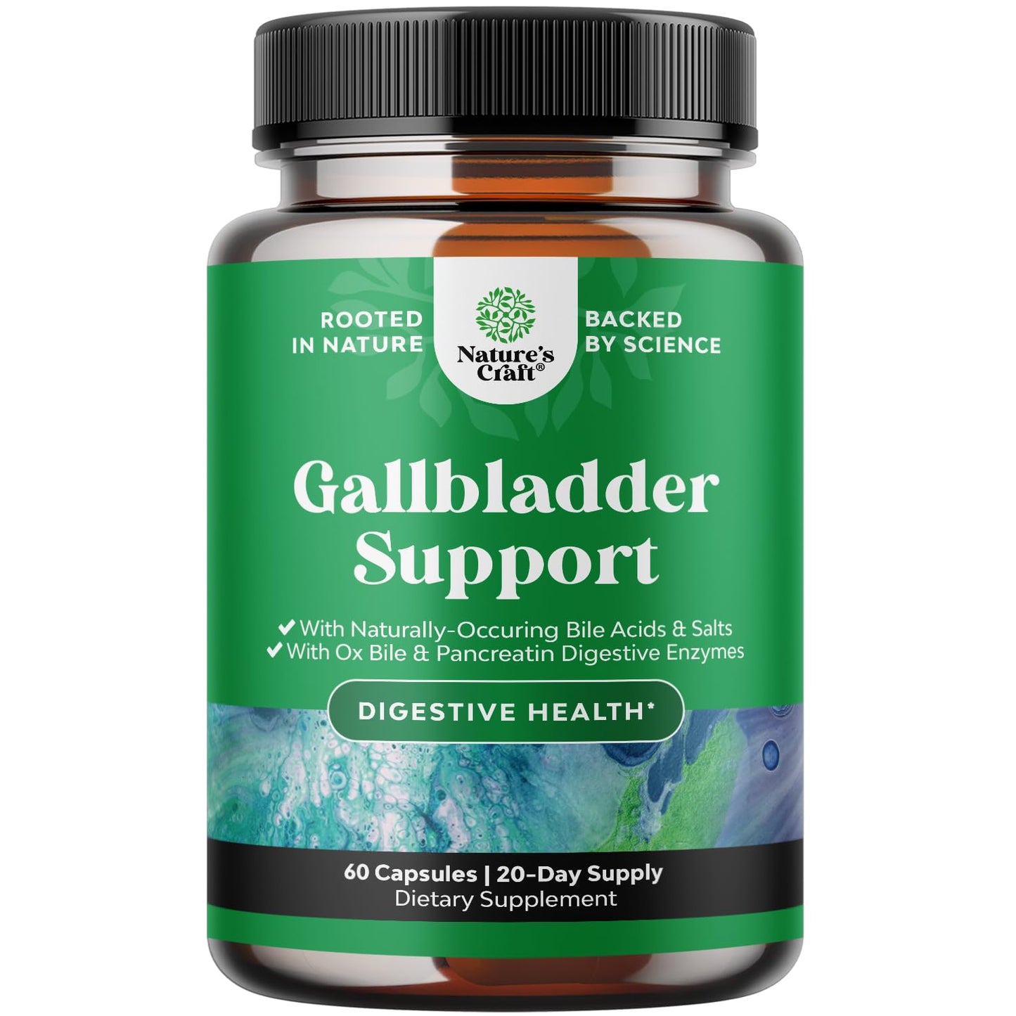 Ox Bile Salts for Gallbladder Support | Digestive Enzymes & Betaine HCL