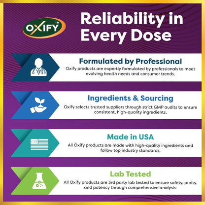 Oxify Devils Claw 1020 mg Per Serving | 180 Capsules | Gluten-Free, Non-GMO | Supplement Made in USA