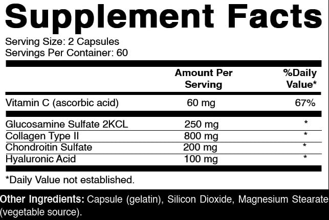 Oxify Hyaluronic Acid with Glucosamine, Chondroitin, Collagen & Vitamin C | 120 Capsules | Gluten-Free & Non-GMO | Made in USA