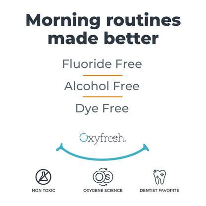Oxyfresh Lemon Mint Mouthwash – SLS & Fluoride Free, Alcohol Free | 16 Fl Oz