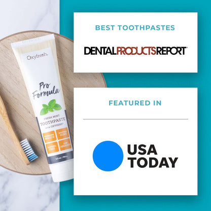 Oxyfresh Pro Formula Fresh Mint Toothpaste – Gentle Low Abrasion, Fluoride Free, 5.5 oz (Pack of 3)