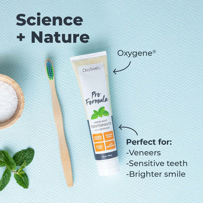 Oxyfresh Pro Formula Fresh Mint Toothpaste – Gentle Low Abrasion, Fluoride-Free, 5.5 oz Pack of 2