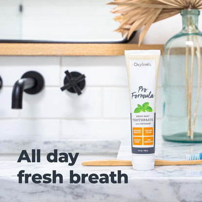 Oxyfresh Pro Formula Fresh Mint Toothpaste – Gentle Low Abrasion, Fluoride-Free, 5.5 oz Pack of 2