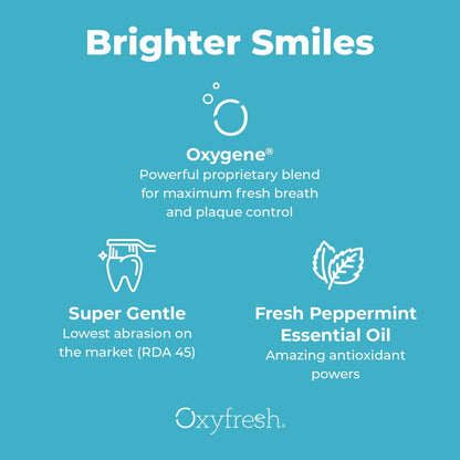 Oxyfresh Pro Formula Fresh Mint Toothpaste – Gentle Low Abrasion, Fluoride-Free, 5.5 oz Pack of 2