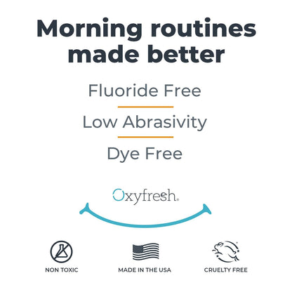 Oxyfresh Pro Formula Fresh Mint Toothpaste – Gentle Low Abrasion, Fluoride Free, 5.5 oz (Pack of 3)